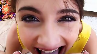 Adria Rae Does Rimjob And Rides A Cock Hard