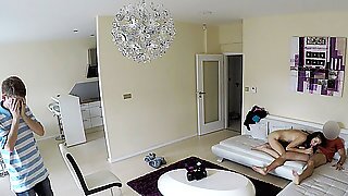 Hunt4k. Poor Dude Watches Inviting Girlfriend Cheating On..