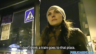 Lost Russian Milf Gags On Thick Dick For Taxi Money