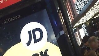 Sexy Cambodian Milf Night Shopping London (real Fur Coat)