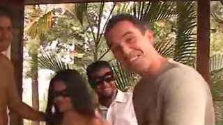 Husband Watch His Mask Wife Fucked By A Man