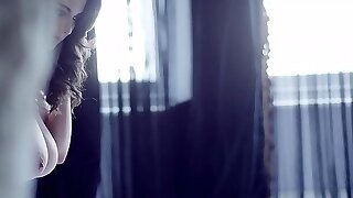 Big Natural Tits On Young Beautiful And Curvy British Babe - Erotic Solo