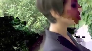 Hairy French Smoking Woman Anal Fucked With Facial