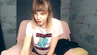 Shy Small-breasted Russian Cam-slut