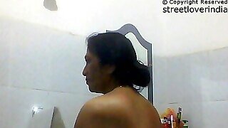 Sexy Indian Bengali Aunt Mili Captured In Bathroom Part 1