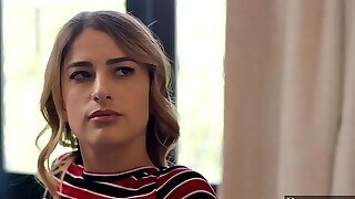 Insatiable Blonde In Black Stockings Is Moaning During Sex, Because She Is About To Cum